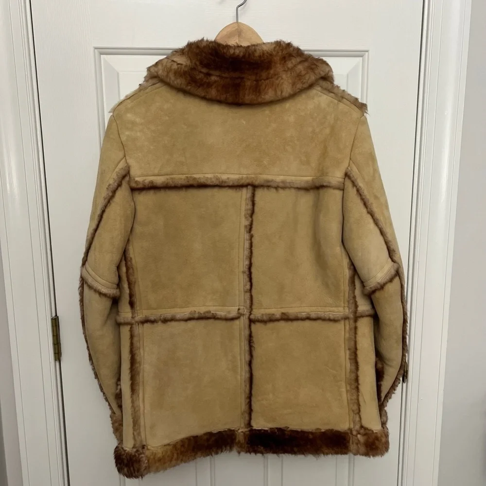 Pristine Vintage Stratojac Sheepskin Shearling Leather Jacket Sz 40 - Picture 9 of 16